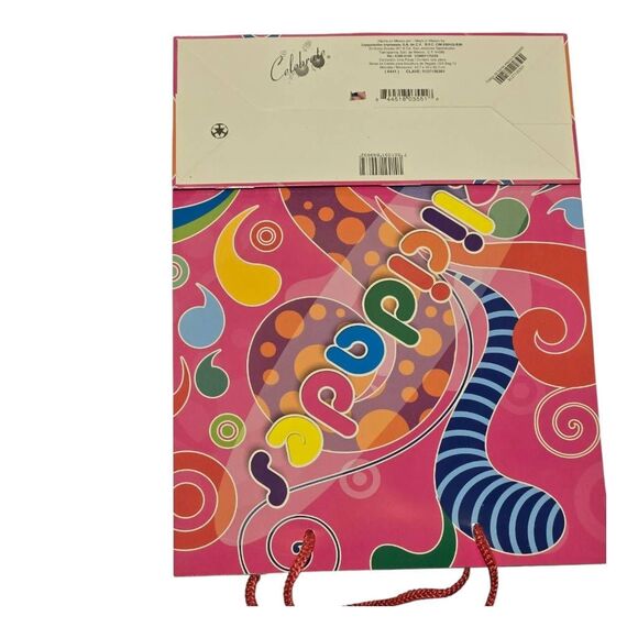20/$12 "Felicidades" Birthday Pink Party Gift Bag - Picture 2 of 2